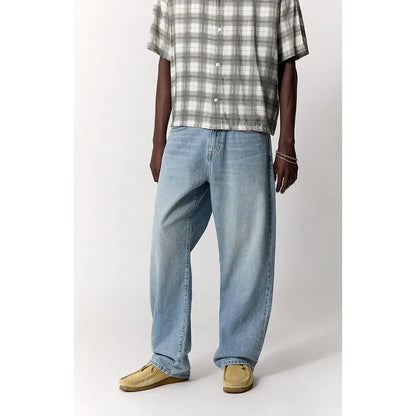 Relaxed Baggy Wide-Leg Jeans — Medium Indigo - original product photo 3