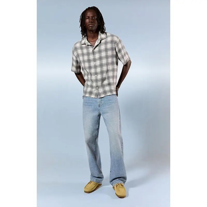 Relaxed Baggy Wide-Leg Jeans — Medium Indigo - original product photo 2