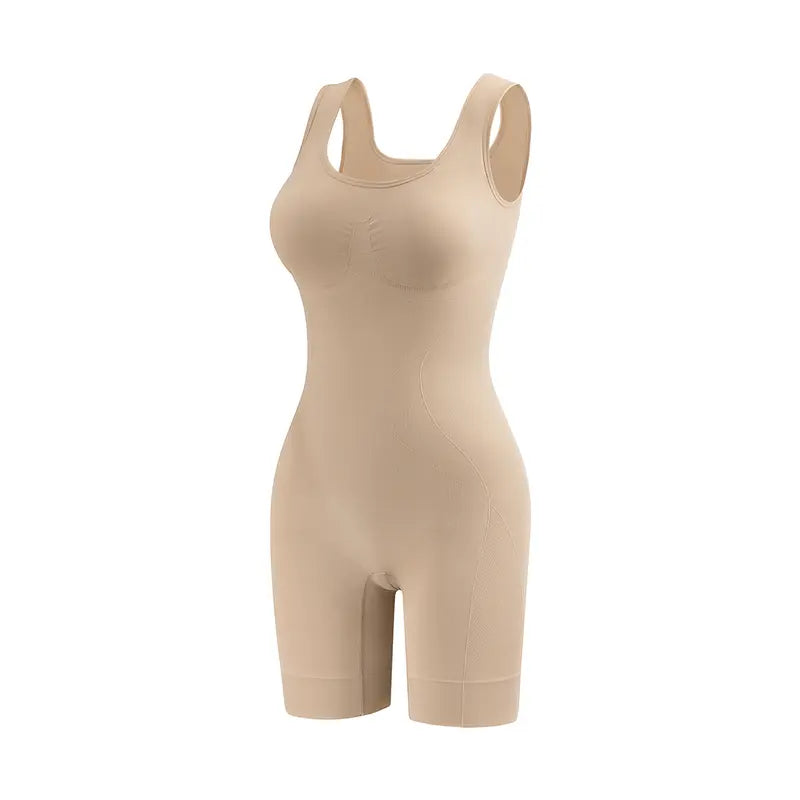 Easy-Off Open-Back Shaping Bodysuit with Cotton Gusset - Beige original variant photo
