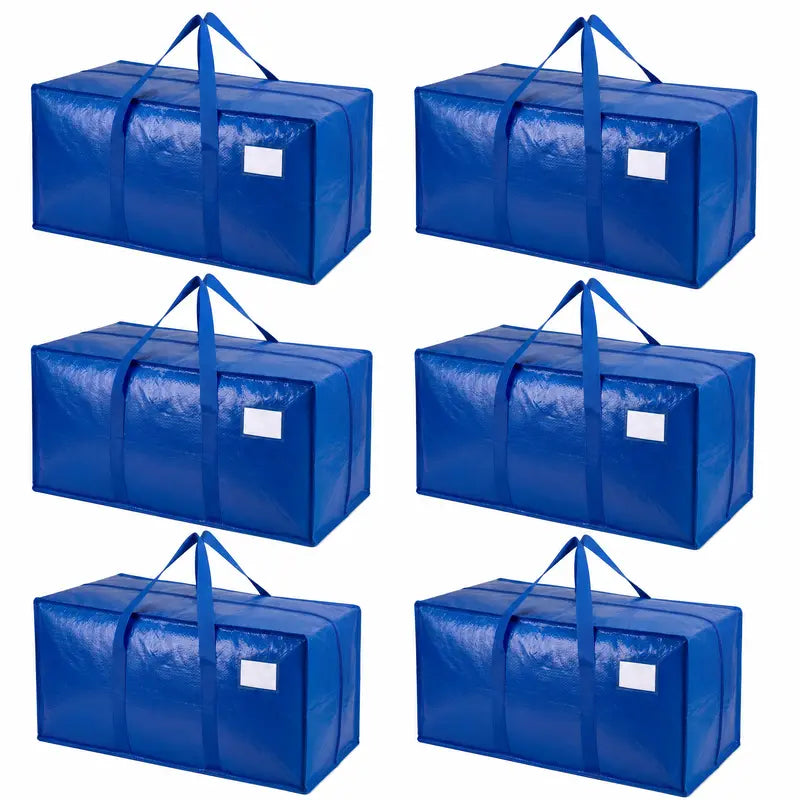 Blue Zippered Moving Bag Packs — 0