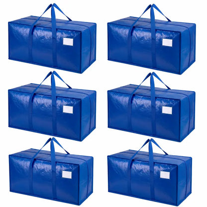 Blue Zippered Moving Bag Packs — 0