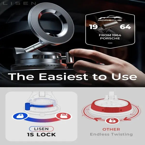 LISEN Magnetic Suction Car Phone Mount