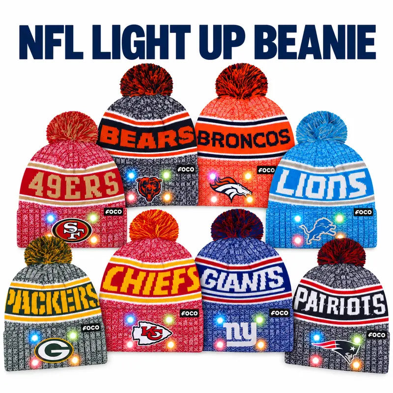 Team-Color Light-Up Pom Beanie - source design and use details