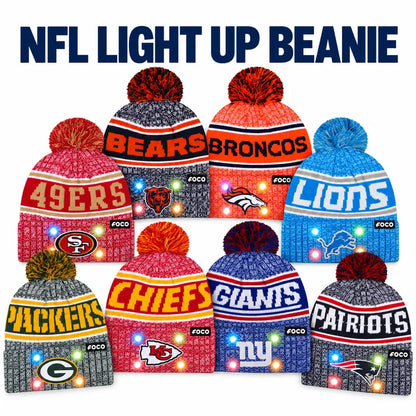 Team-Color Light-Up Pom Beanie - source design and use details