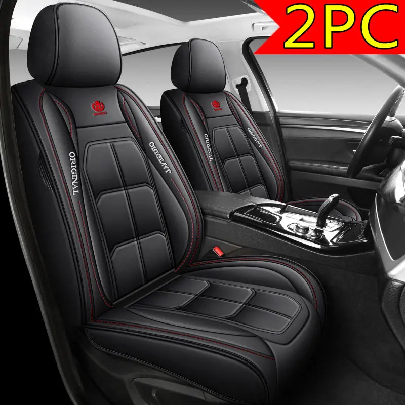 PU Leather Front Car Seat Covers — Two-Cover Set