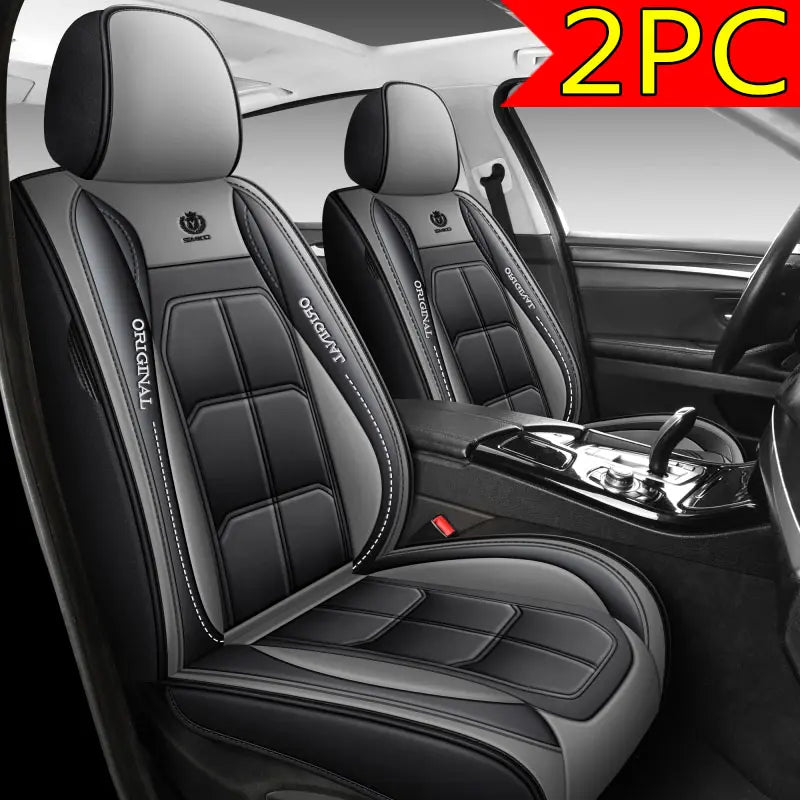 PU Leather Front Car Seat Covers — Two-Cover Set