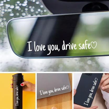 Drive Safe Vinyl Decals — 2 Matching Decals, Random Color