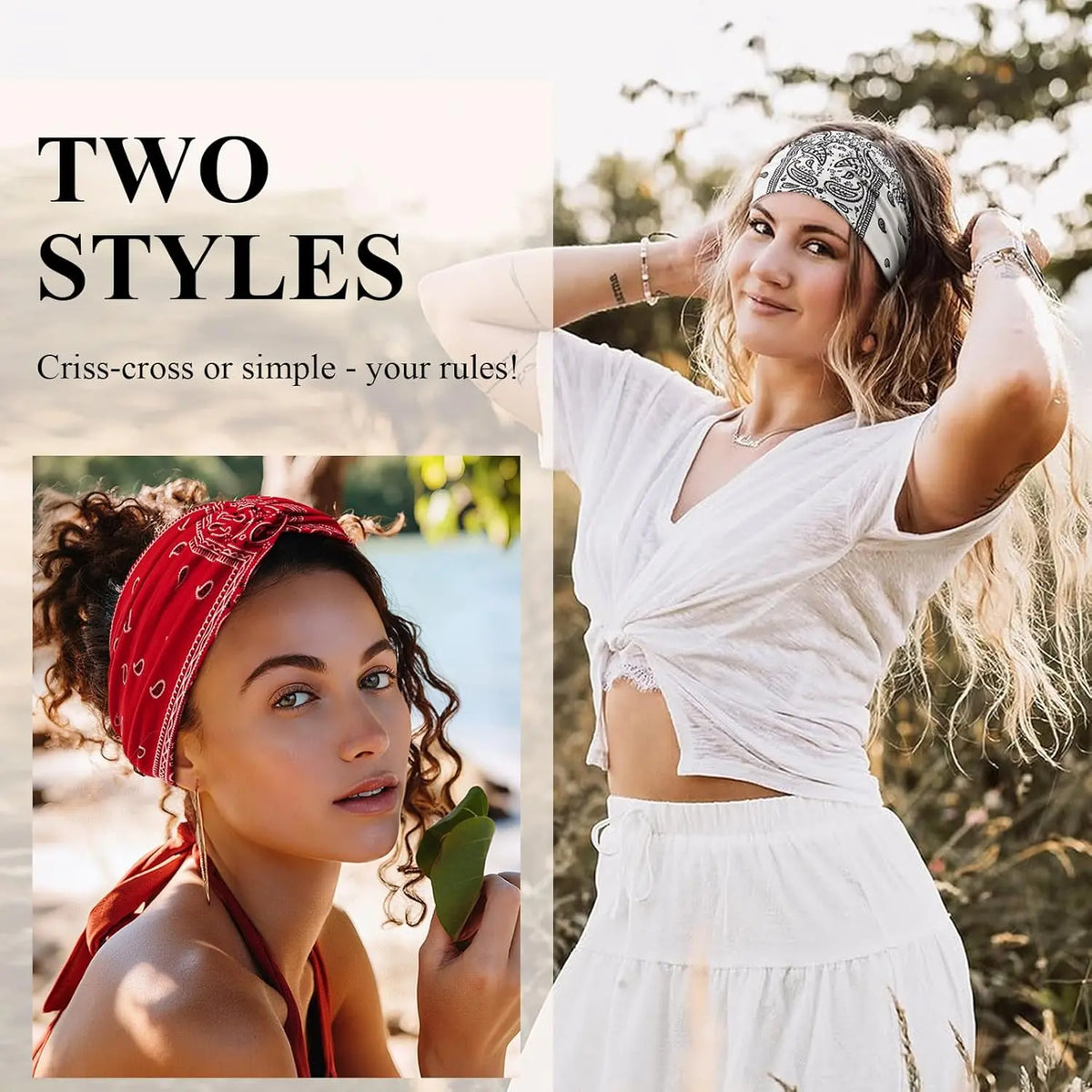 Eight Color Paisley Headband Pack — 4