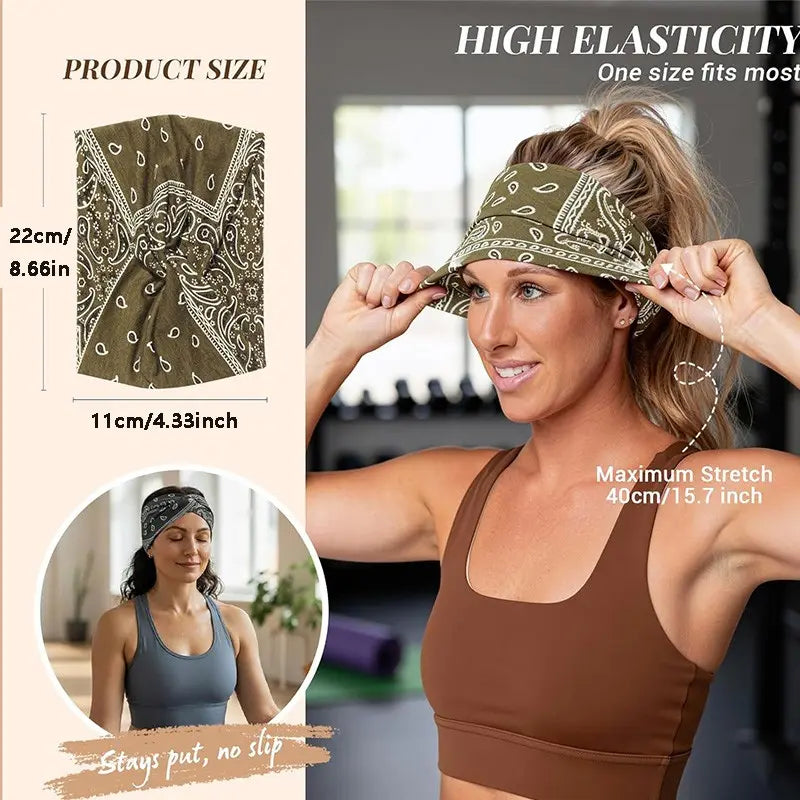 Eight Color Paisley Headband Pack — 1
