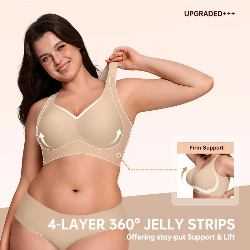 Wireless Seamless Full-Coverage Bras — 2-Pack - original product photo 2