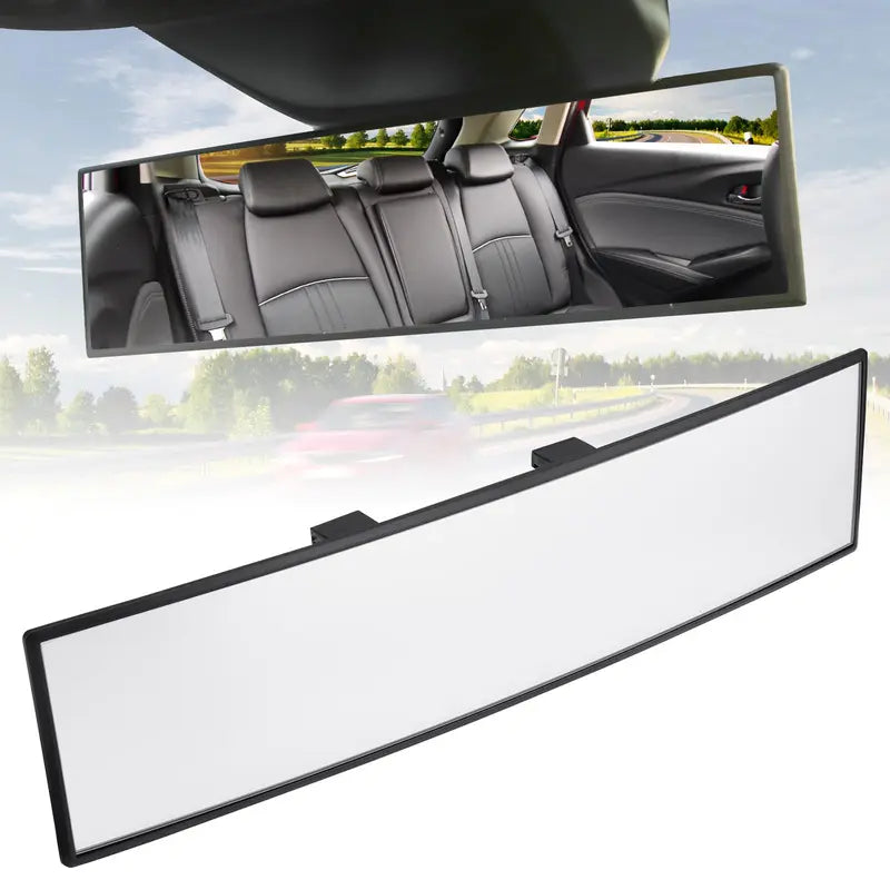 12-Inch Clip-On Convex Interior Rearview Mirror
