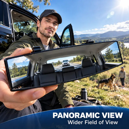 12-Inch Clip-On Convex Interior Rearview Mirror
