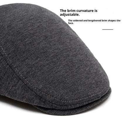 BIGWIG Adjustable Flat Cap in Black and Gray - source design and use details