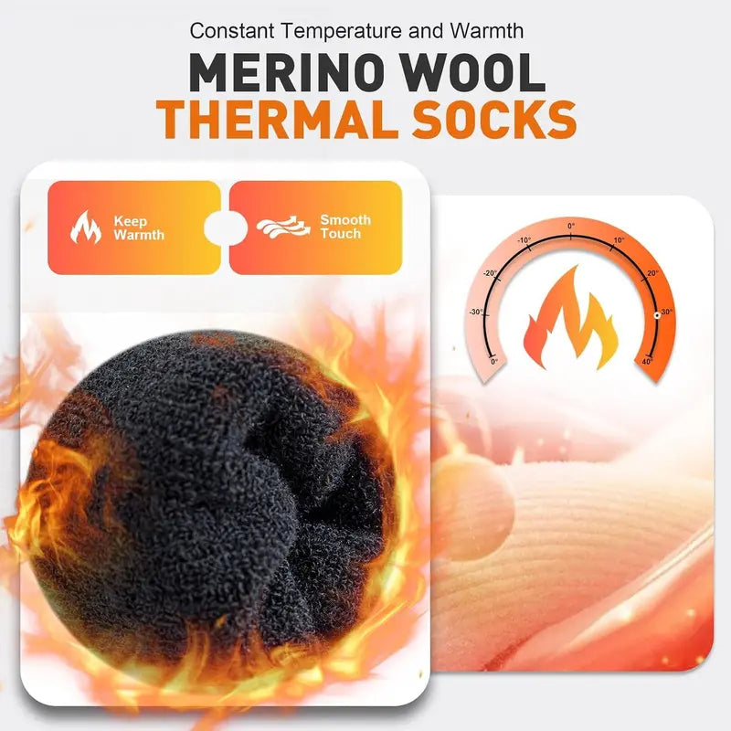Three Pair Merino Blend Crew Sock Packs — 1