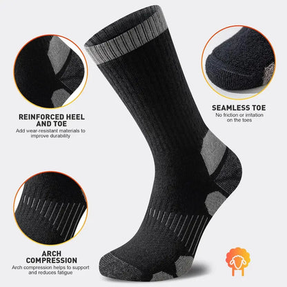 Three Pair Merino Blend Crew Sock Packs — 5