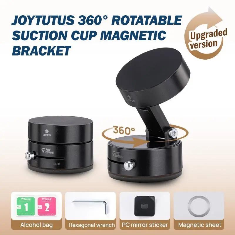 Joytutus Multifunctional Magnetic Car Phone & Tablet Mount — 360° Black