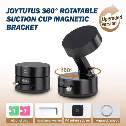 Joytutus Multifunctional Magnetic Car Phone & Tablet Mount — 360° Black