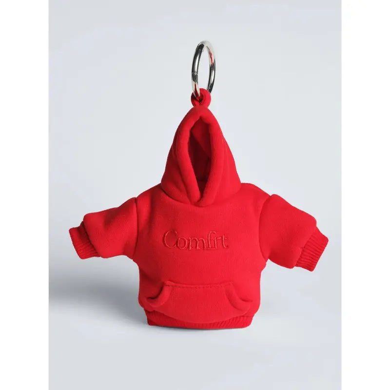 Mini Hoodie Stress-Ball Keychain Charm - Crimson original variant photo