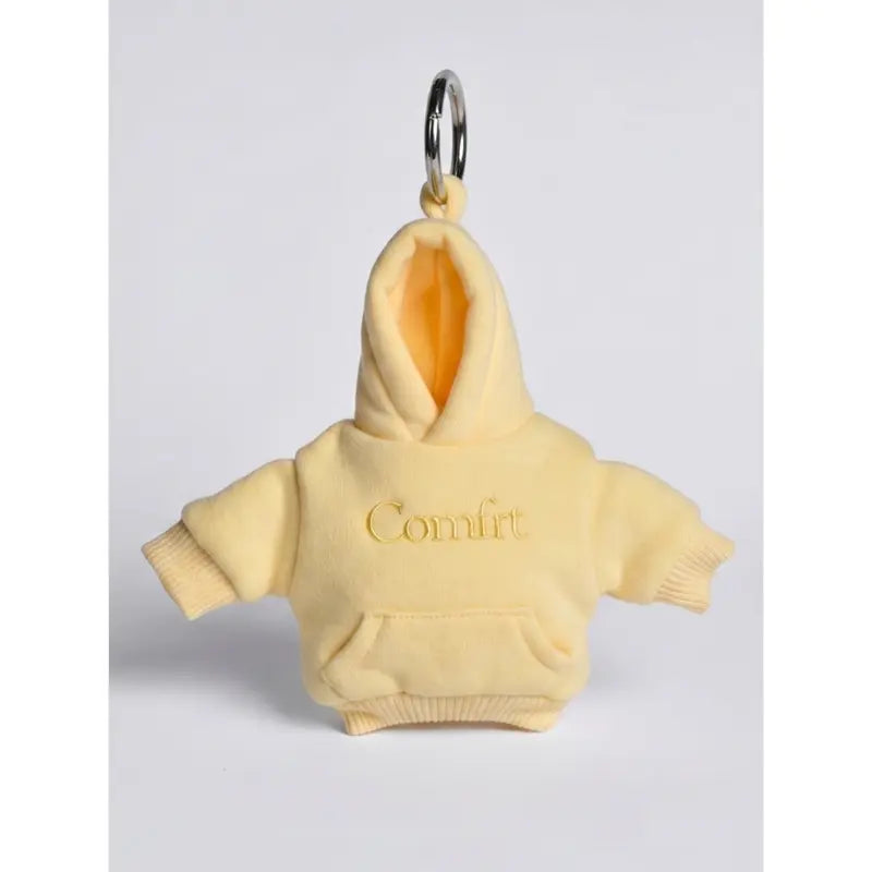 Mini Hoodie Stress-Ball Keychain Charm - Buttercream original variant photo