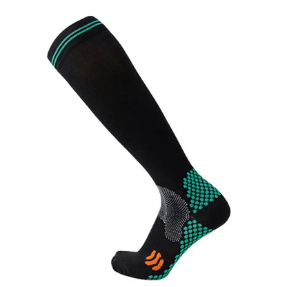 Knee-High Sports Socks — Two Three-Pair Packs - Black+Black+Black