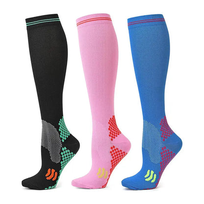 Knee-High Sports Socks — Two Three-Pair Packs - source design and use details