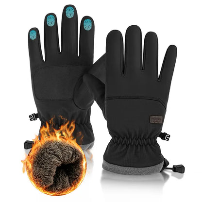 Outly Black Touchscreen Winter Gloves - source design and use details