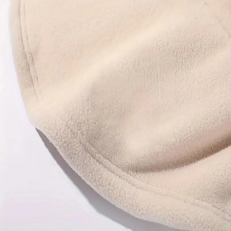 Black Fleece-Lined Hooded Face Cover - source design and use details
