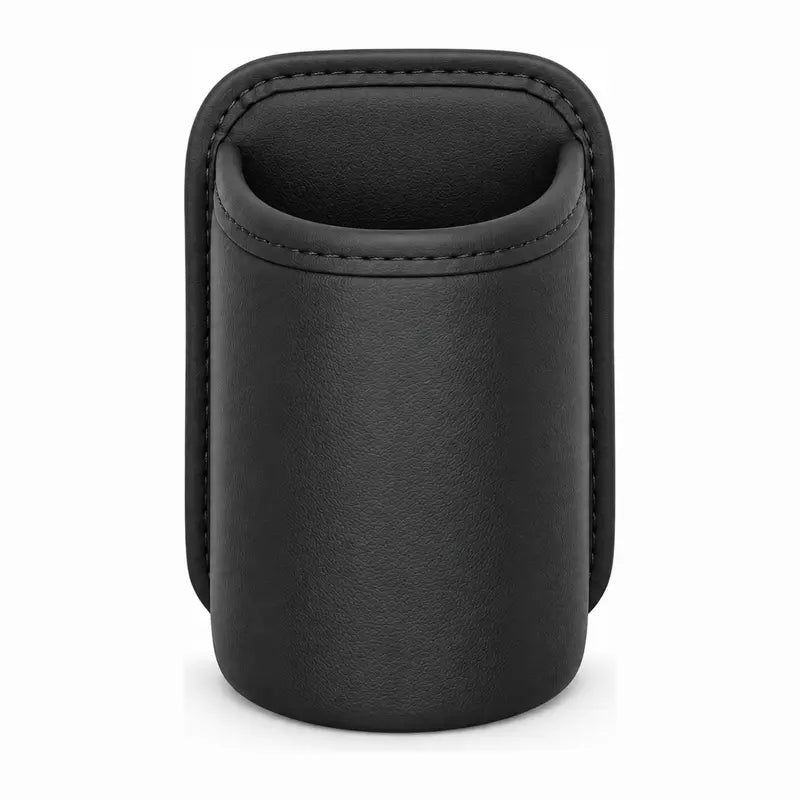 Clip-On PU Leather Car Cup Holders — 2-Piece Set