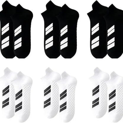 Six Pair Athletic Ankle Sock Packs — 0