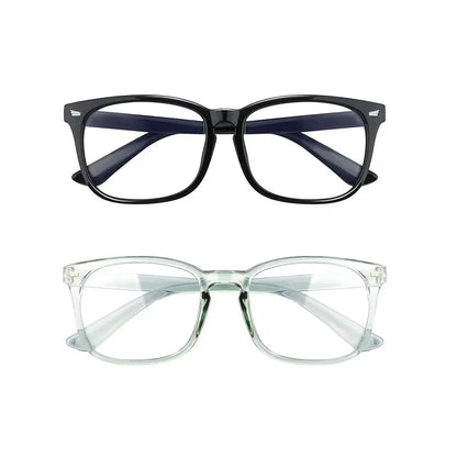 Rectangular Clear Lens Eyewear Packs — Black+Green