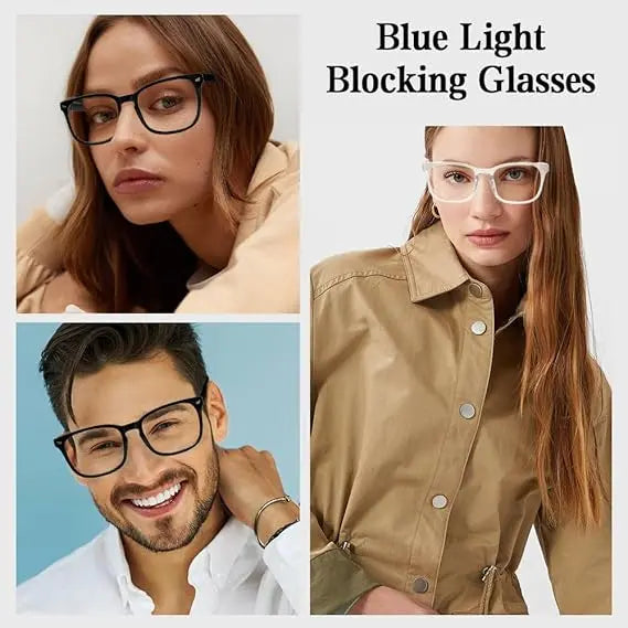 Rectangular Clear Lens Eyewear Packs — 5