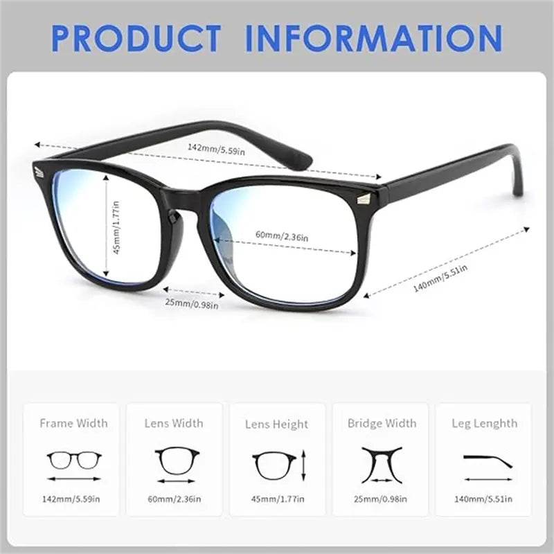 Rectangular Clear Lens Eyewear Packs — 1