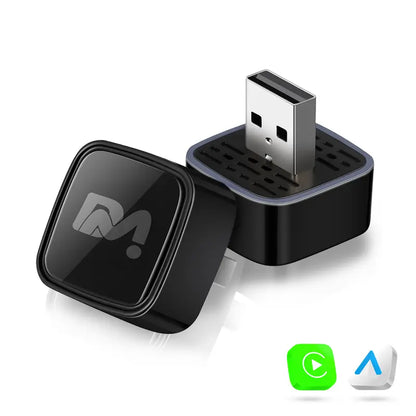 Wired-to-Wireless CarPlay and Android Auto USB Adapter — USB-A CarPlay & Andorid Auto
