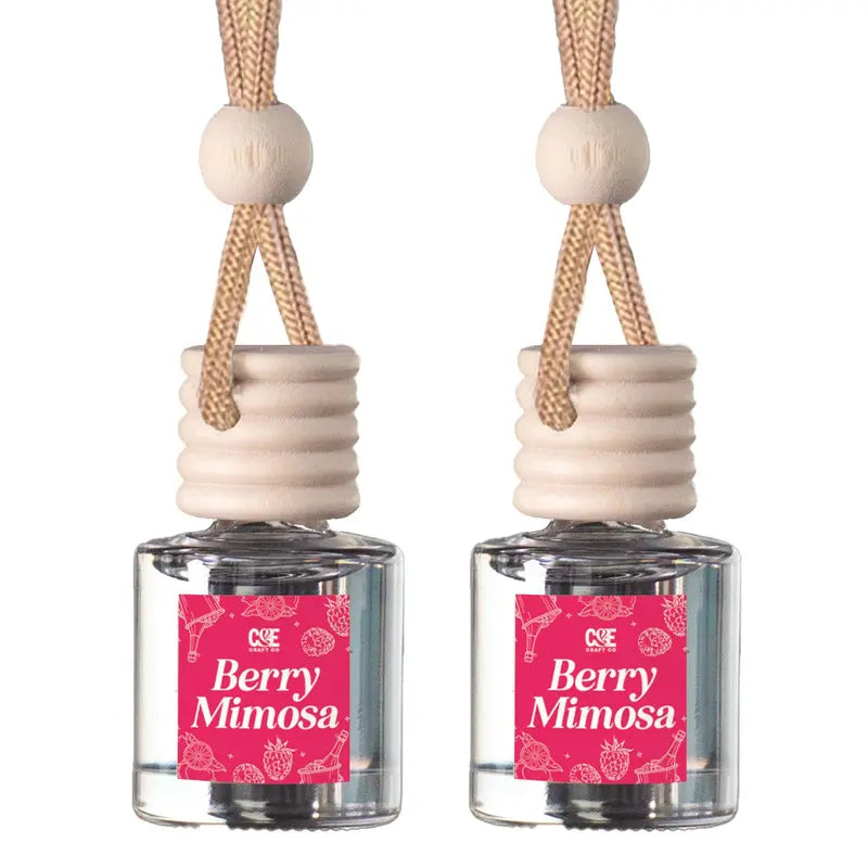 Reusable 8 mL hanging car fragrance diffuser