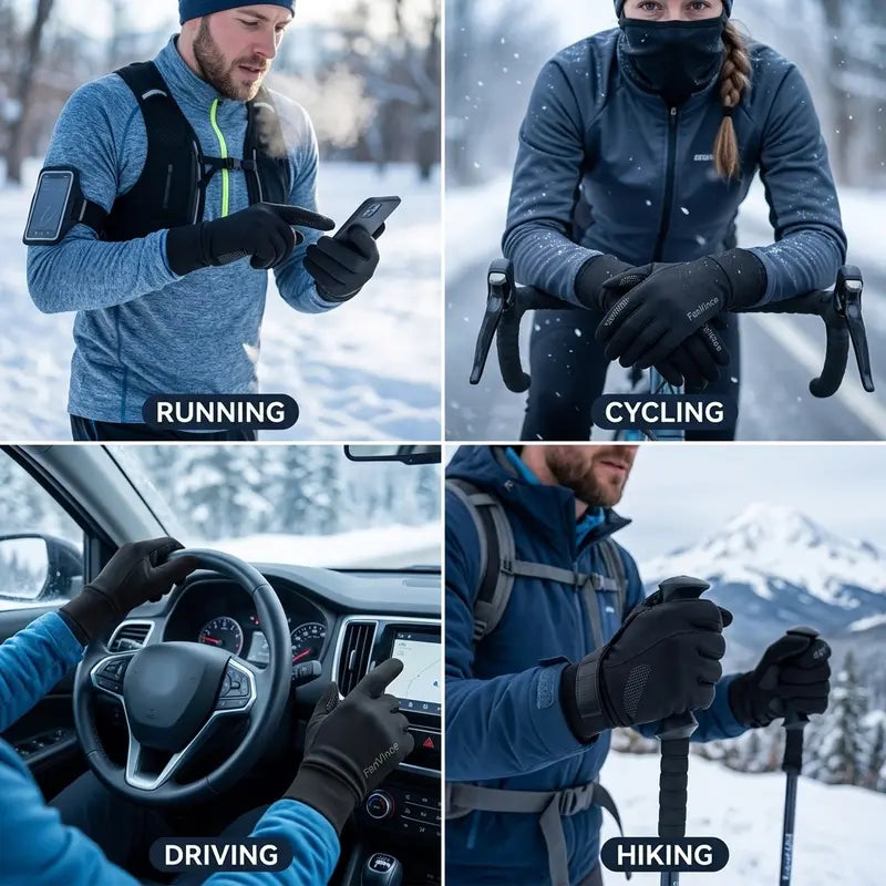 FANVINCE Touchscreen Thermal Winter Gloves - source design and use details