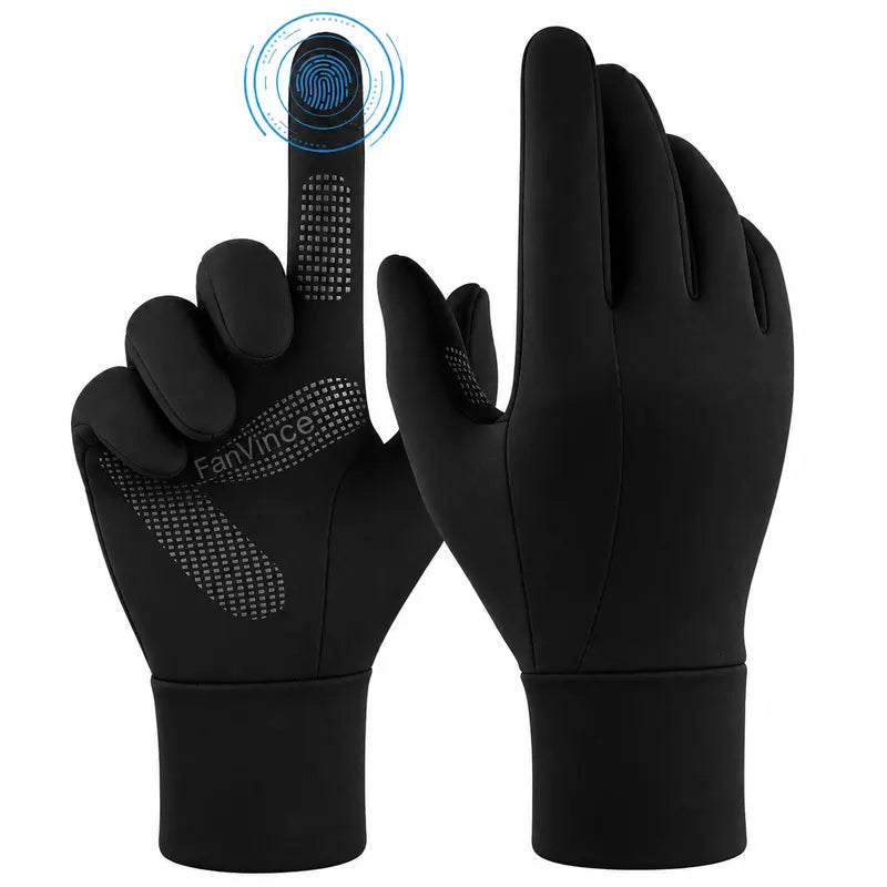 FANVINCE Touchscreen Thermal Winter Gloves - Black