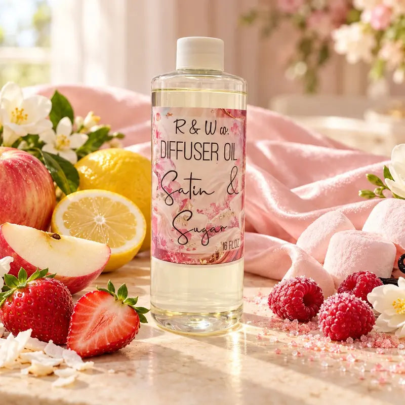 Home Diffuser Oil — Two 16 fl oz Bottles - Satin & Sugar