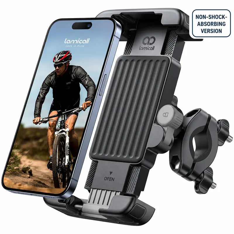Lamicall Motorcycle Phone Holder — Multiple Mount Versions — Gray【 NON-Shock-absorbing Model】