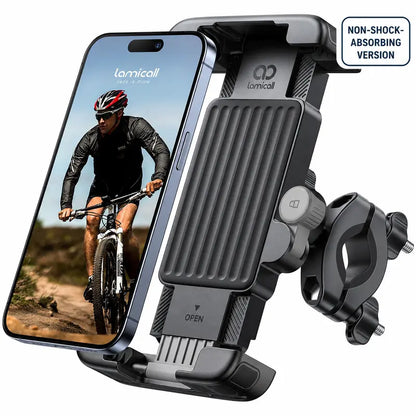 Lamicall Motorcycle Phone Holder — Multiple Mount Versions — Gray【 NON-Shock-absorbing Model】