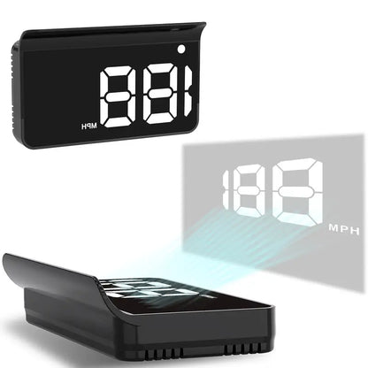 KUOWEIHUD K1 USB GPS Speed and Distance Display — MPH — White