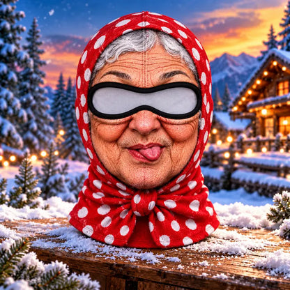 Novelty Face Print Balaclava — 1
