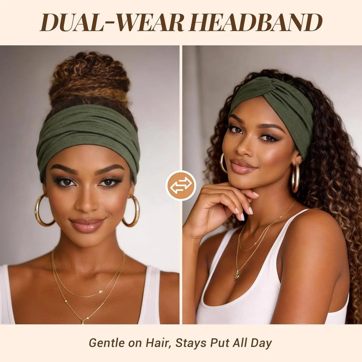Eight Piece Leopard and Solid Headband Pack — 4