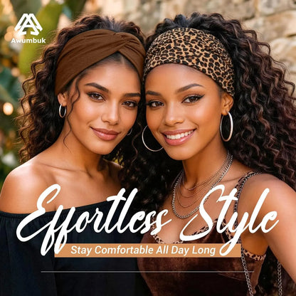 Eight Piece Leopard and Solid Headband Pack — 6