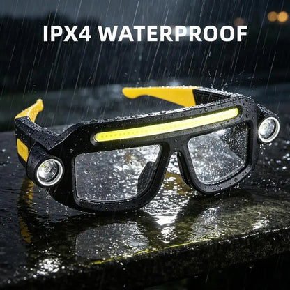 JOYTUTUS Rechargeable LED Glasses Headlamp