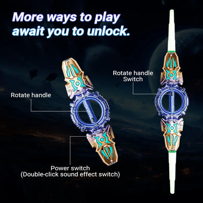 Retractable Dual-Blade LED Cosplay Sword - original product photo 5