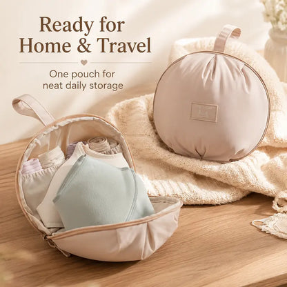 Apricot Blush Round Organizer Pouch Packs — 0