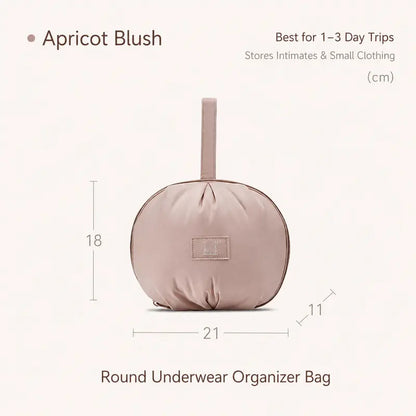 Apricot Blush Round Organizer Pouch Packs — 2