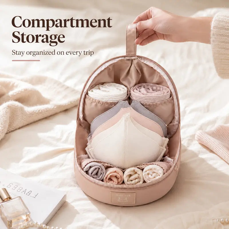 Apricot Blush Round Organizer Pouch Packs — 6
