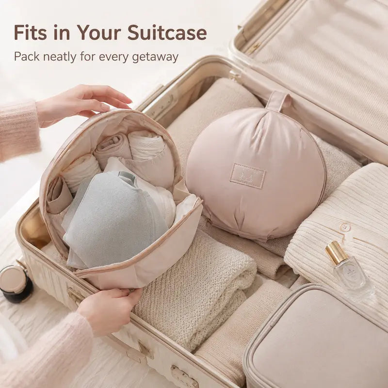 Apricot Blush Round Organizer Pouch Packs — 1