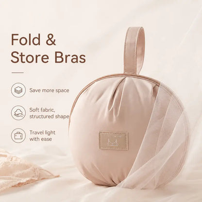 Apricot Blush Round Organizer Pouch Packs — 3